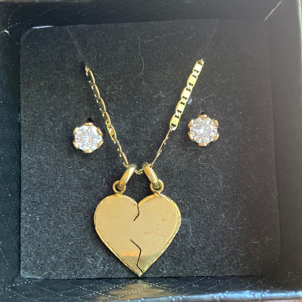 Necklace and earrings